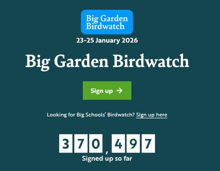 RSPB Big Garden Birdwatch 2026